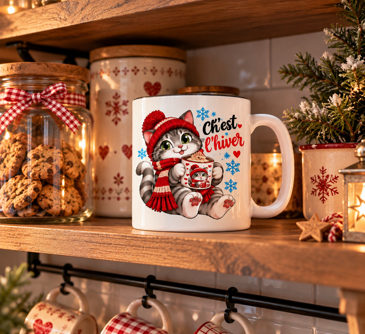 Mug chat ch’est l’hiver