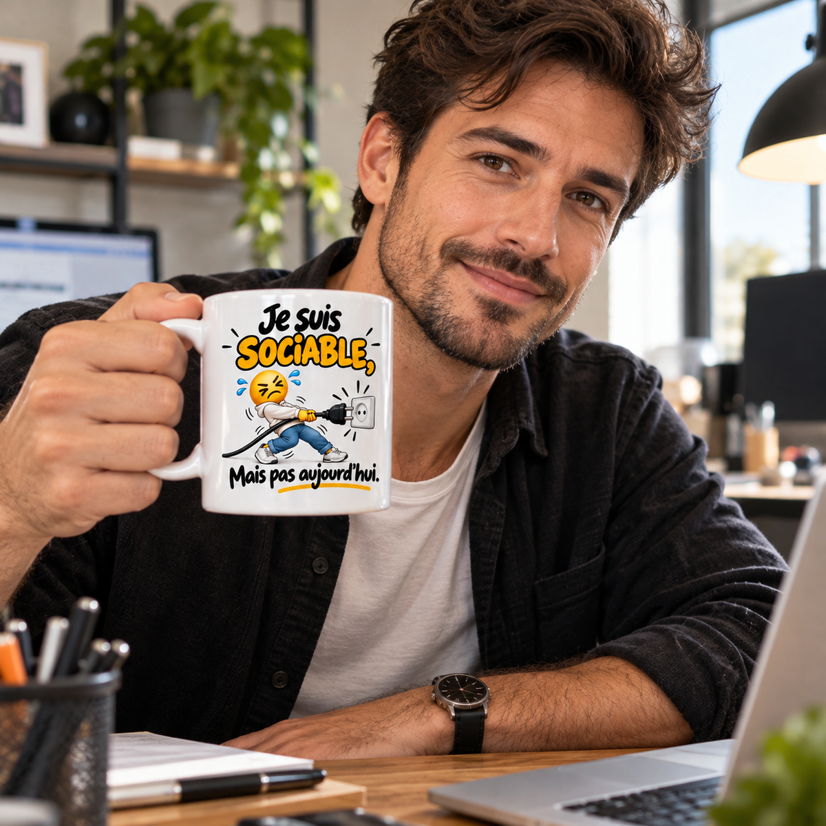 Mug pas sociable aujourd’hui
